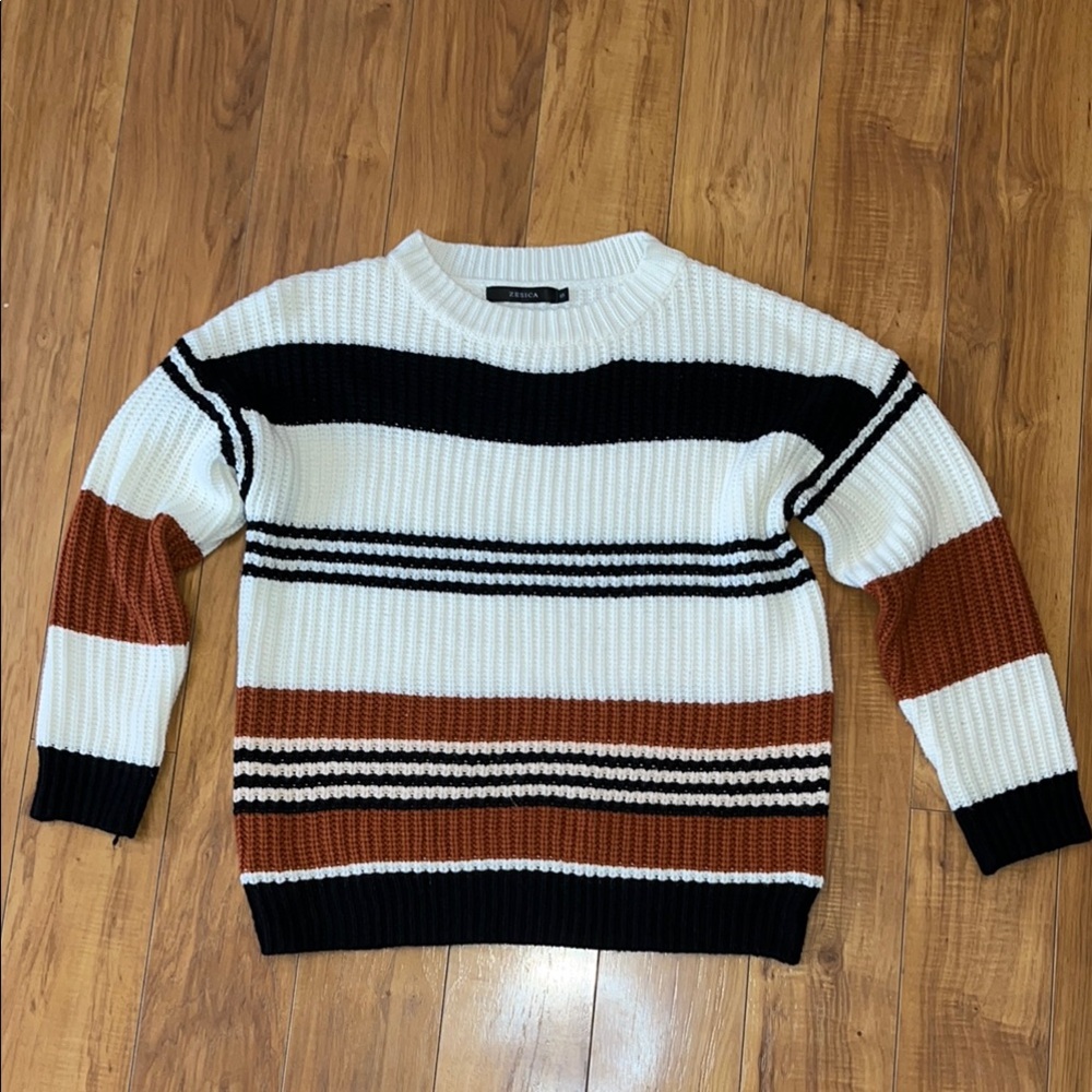 Striped sweater size small